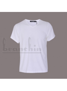 超细木代尔V领短袖衫12V04